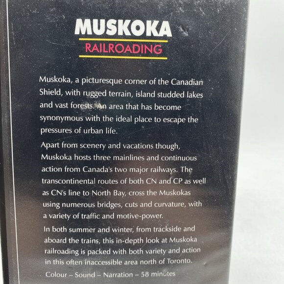 Muskoka Railroading VHS Video Rail Innovations Trains CP CN North Bay Canada - Picture 4 of 8
